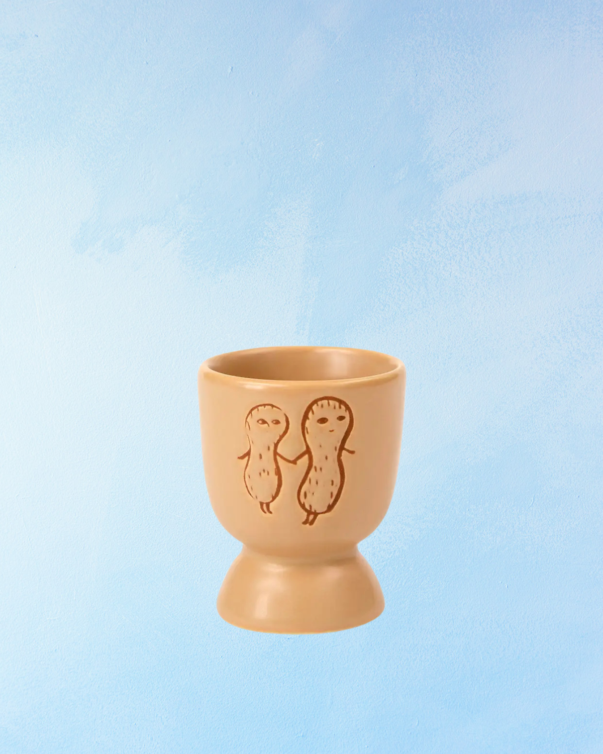 stoneware - egg cup: peanut
