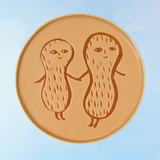 stoneware - dinner plate: peanut