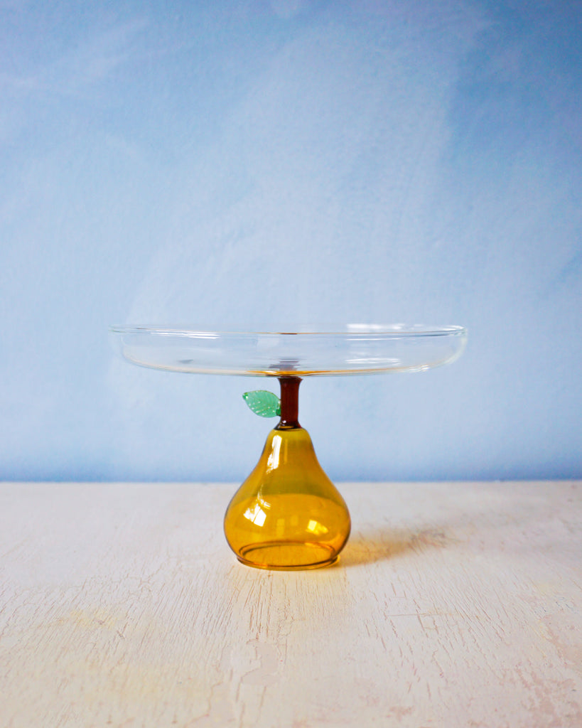 Yellow Pear Glass Stand