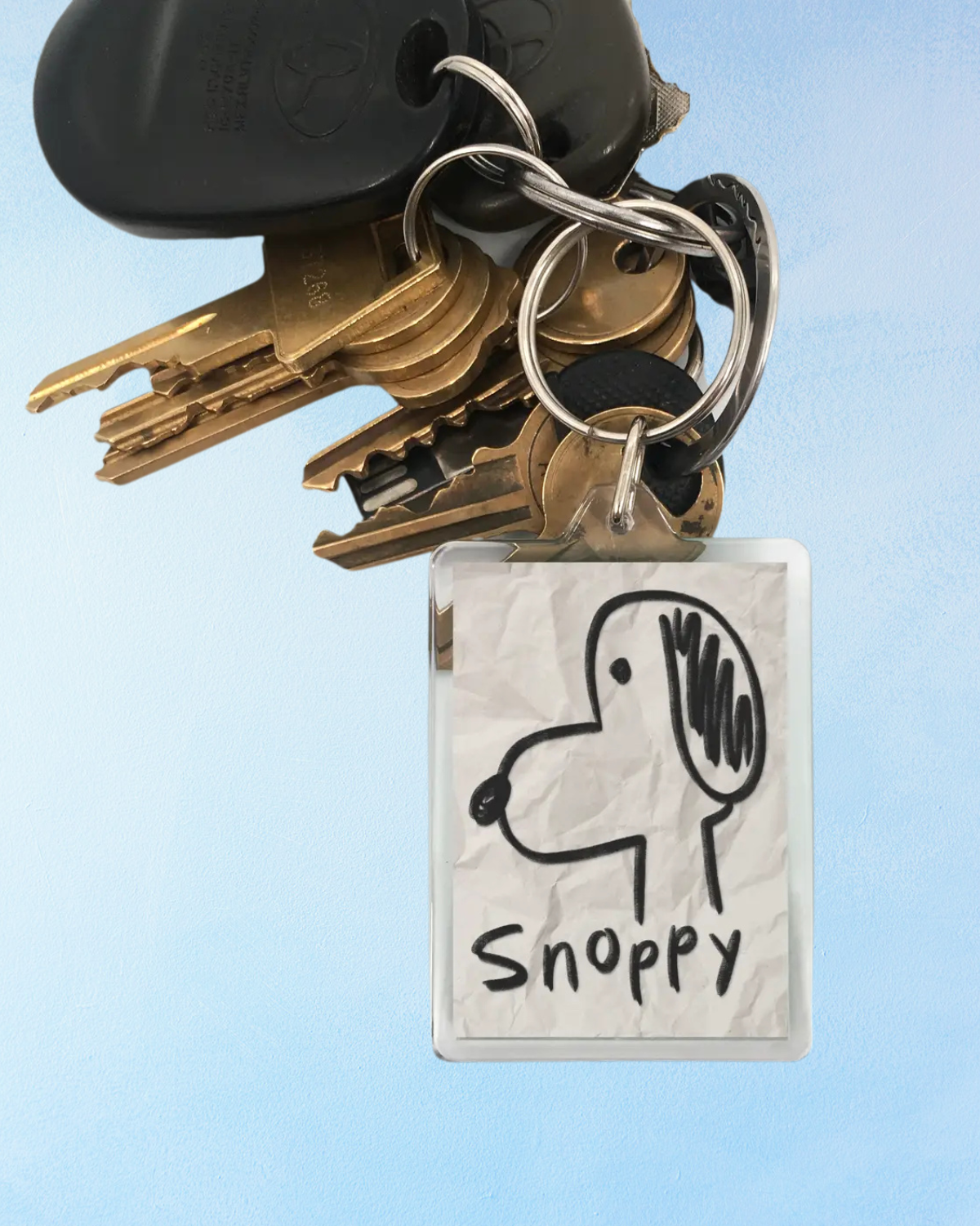 keychain - snoppy parody