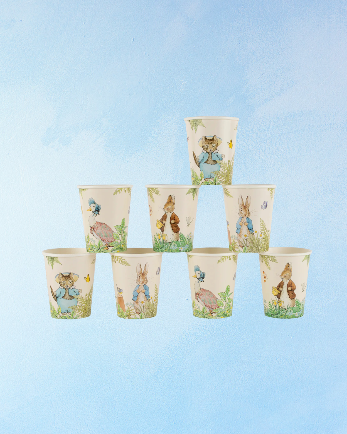 paper cups - peter rabbit (set of eight)