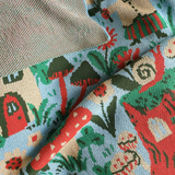 baby blanket - gnome village knit