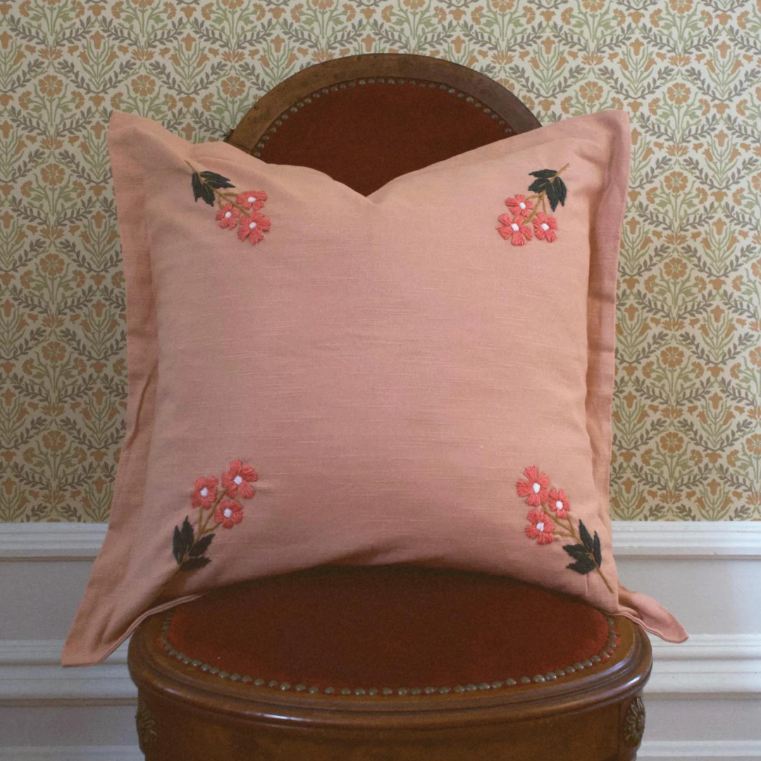 pillow - ada clare dusty pink (insert included)