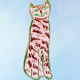 Marque-page - queues de chat roses
