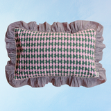 pillowcases - pink harlequin