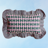 pillow -  pink harlequin