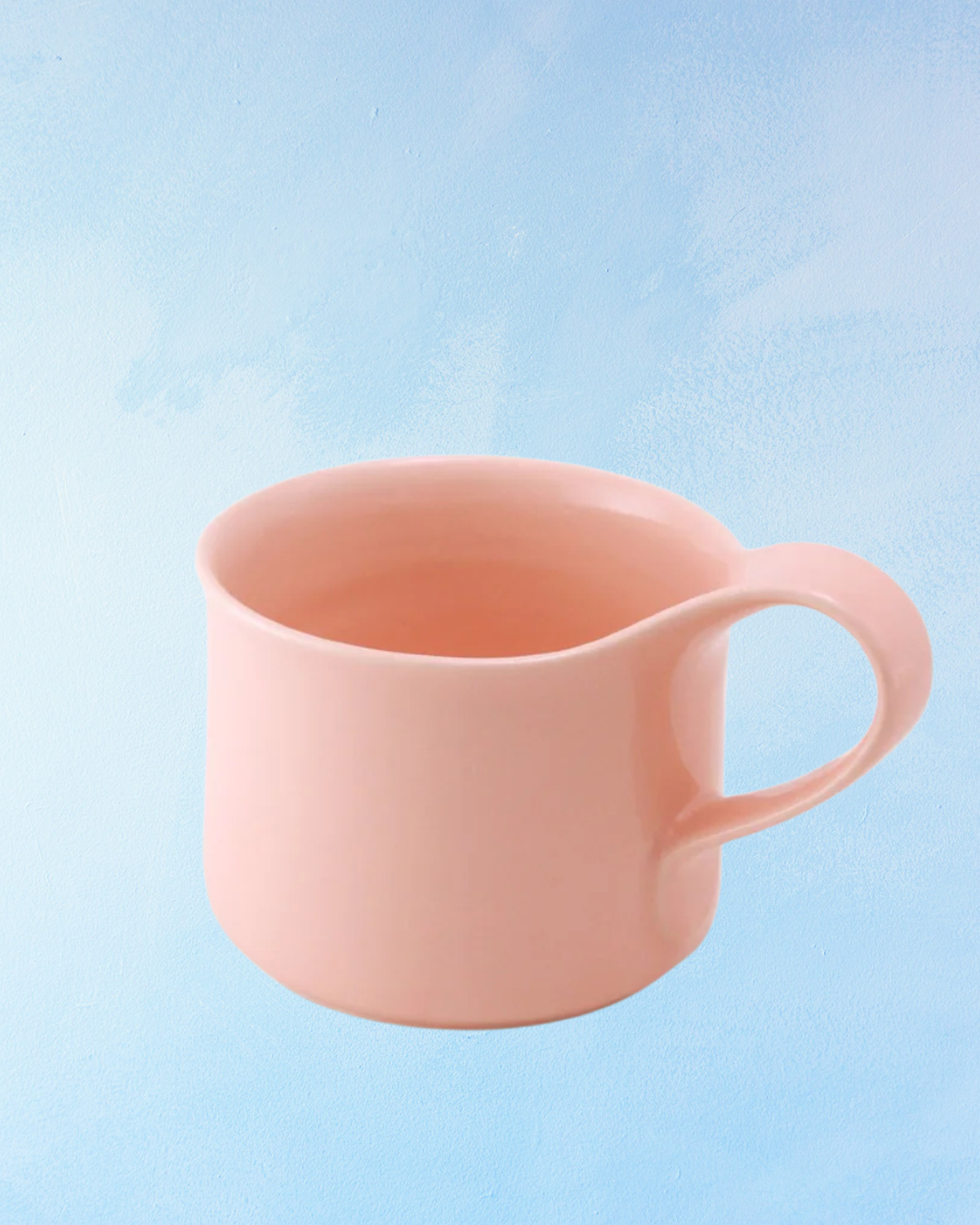 ceramic - cafe mug: - pink