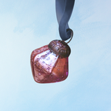 ornament - pink opalescent glass