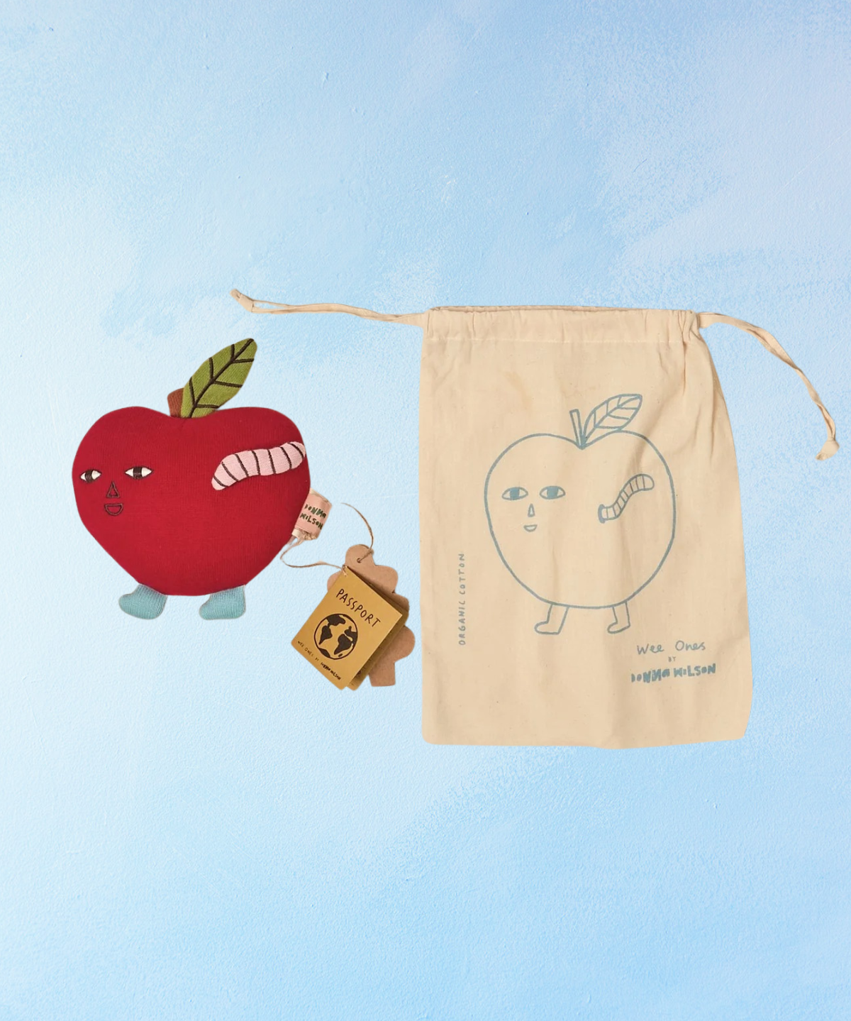 stuffed toy - pippin the apple