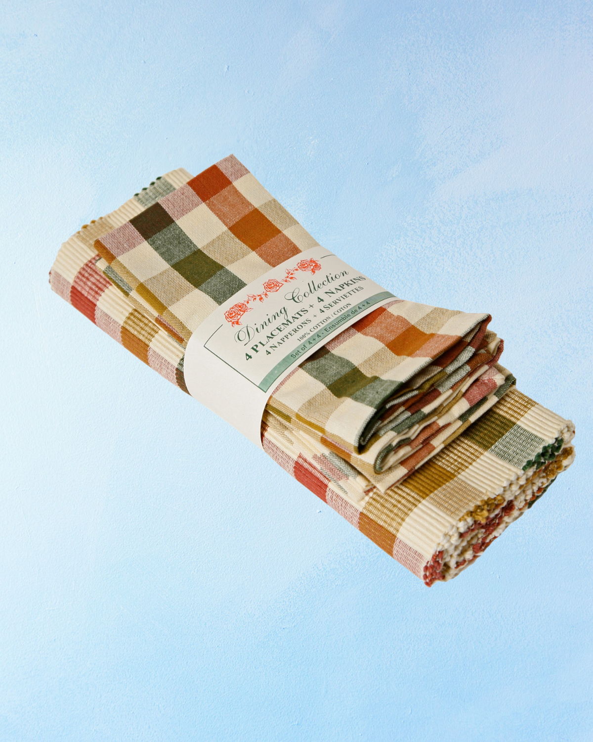 placemat and napkin set - cambridge check