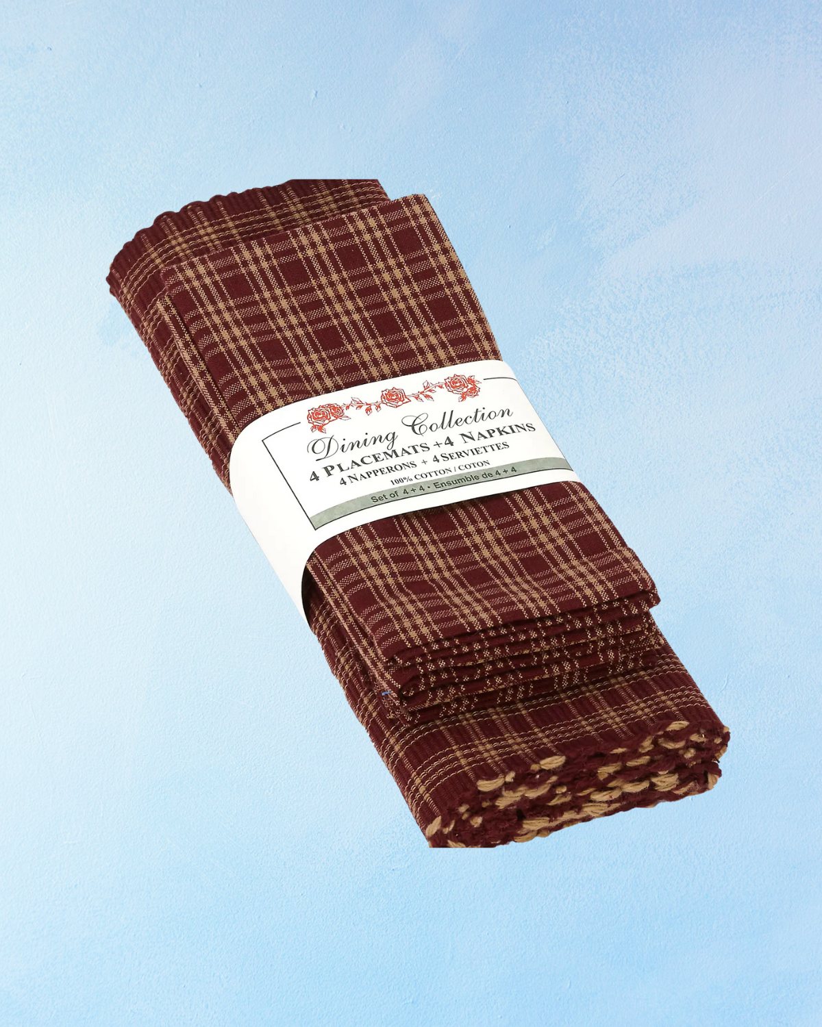 placemat and napkin set - paprika