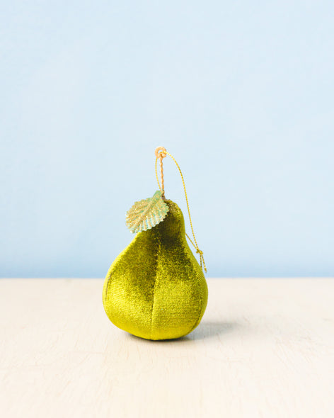 ornament - plush pear