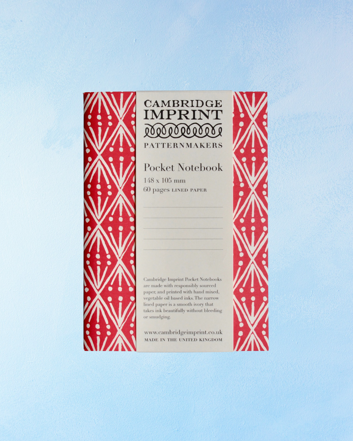 notebook - pocket -  selvedge madder