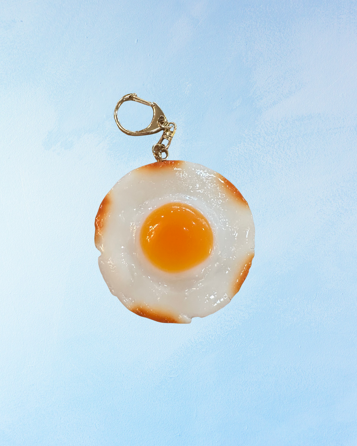 keychain - fried egg
