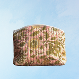 quilted travel bag - pink