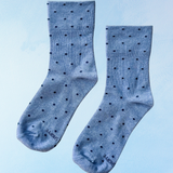 socks - sneaker - blue polkadot