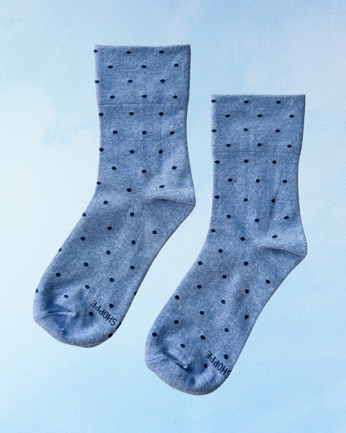 socks - sneaker - blue polkadot