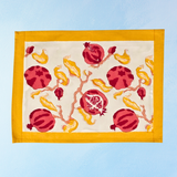 placemats - pomegranate: yellow and red (set of two)