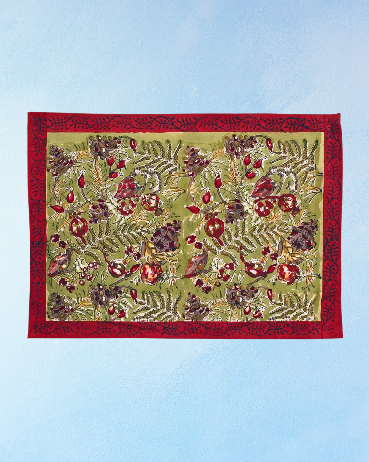 placemats - pomegranate garden