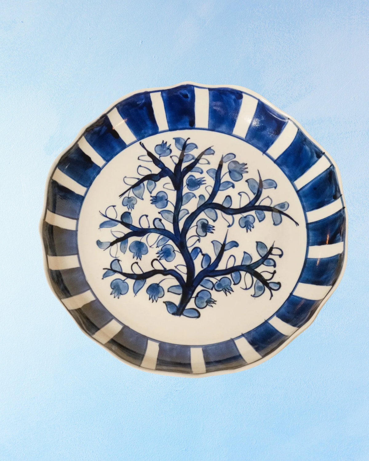 dinnerware - large plate: pomegranate tree