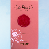 wax seal stamp - poppy