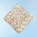 potholder - cornflower pink and yellow