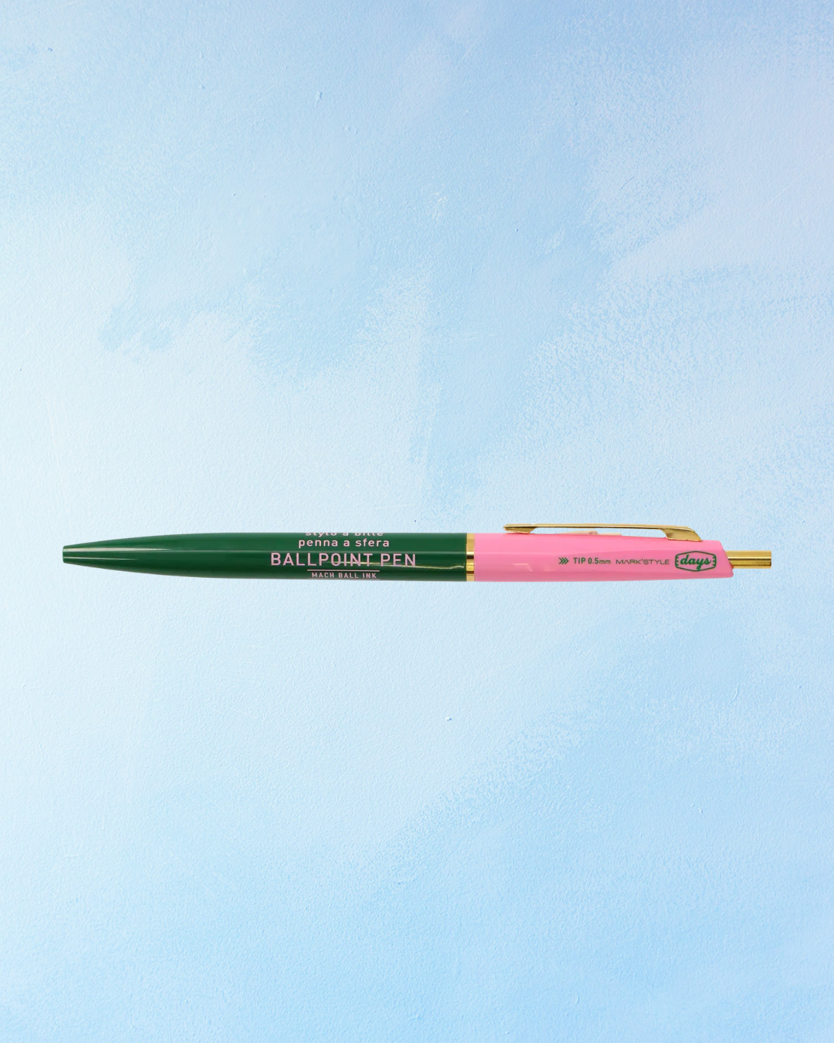 ballpoint pen - green/pink