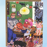 greeting card - pumpkin carving