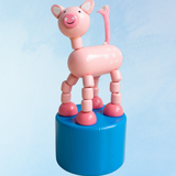 toy - push puppet: pig