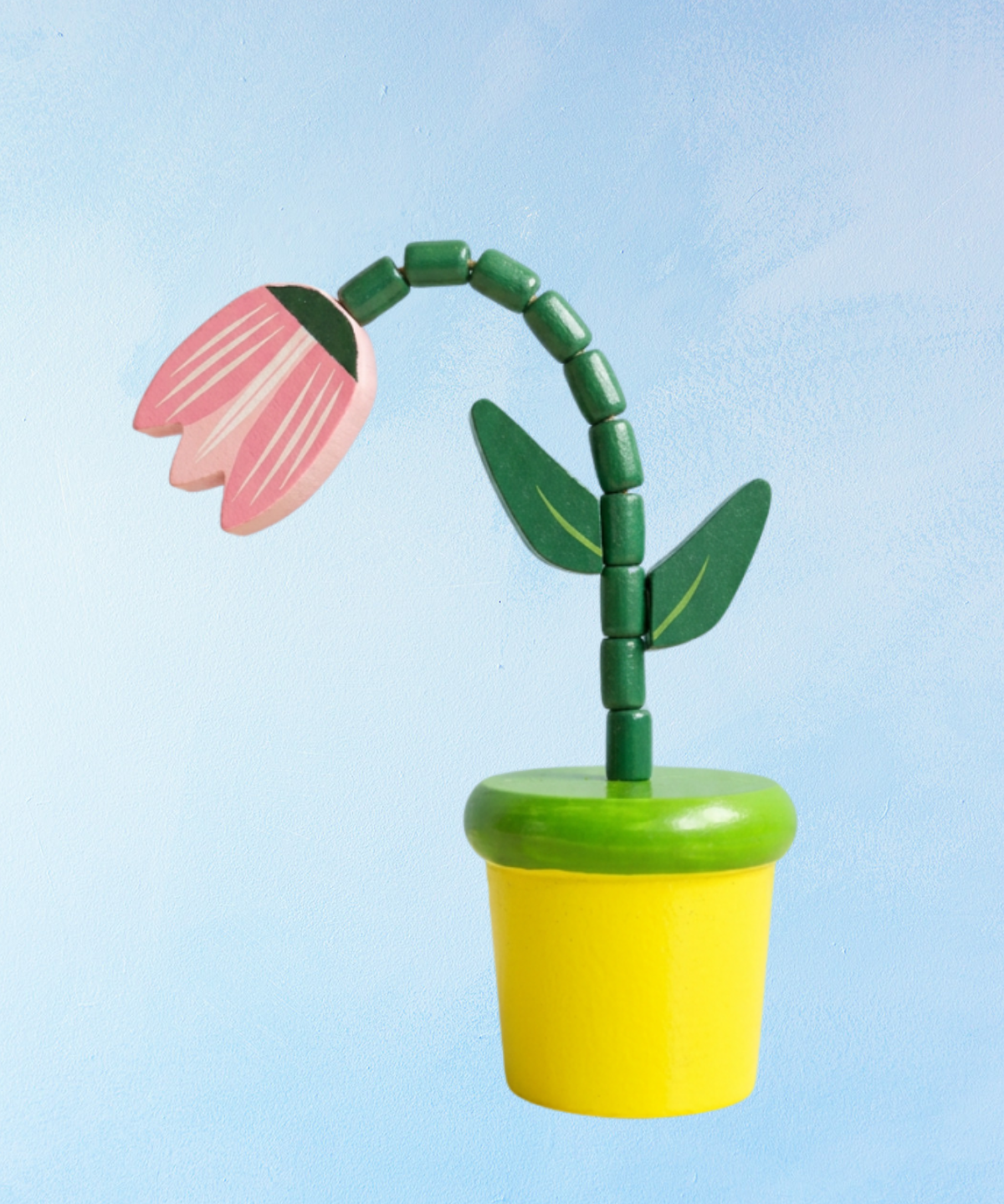 toy - push puppet: tulip