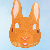 carte de vœux - masque de lapin