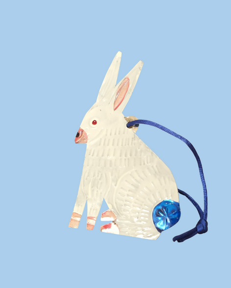 ornament - tin rabbit