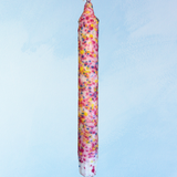 candle - taper - rainbow confetti