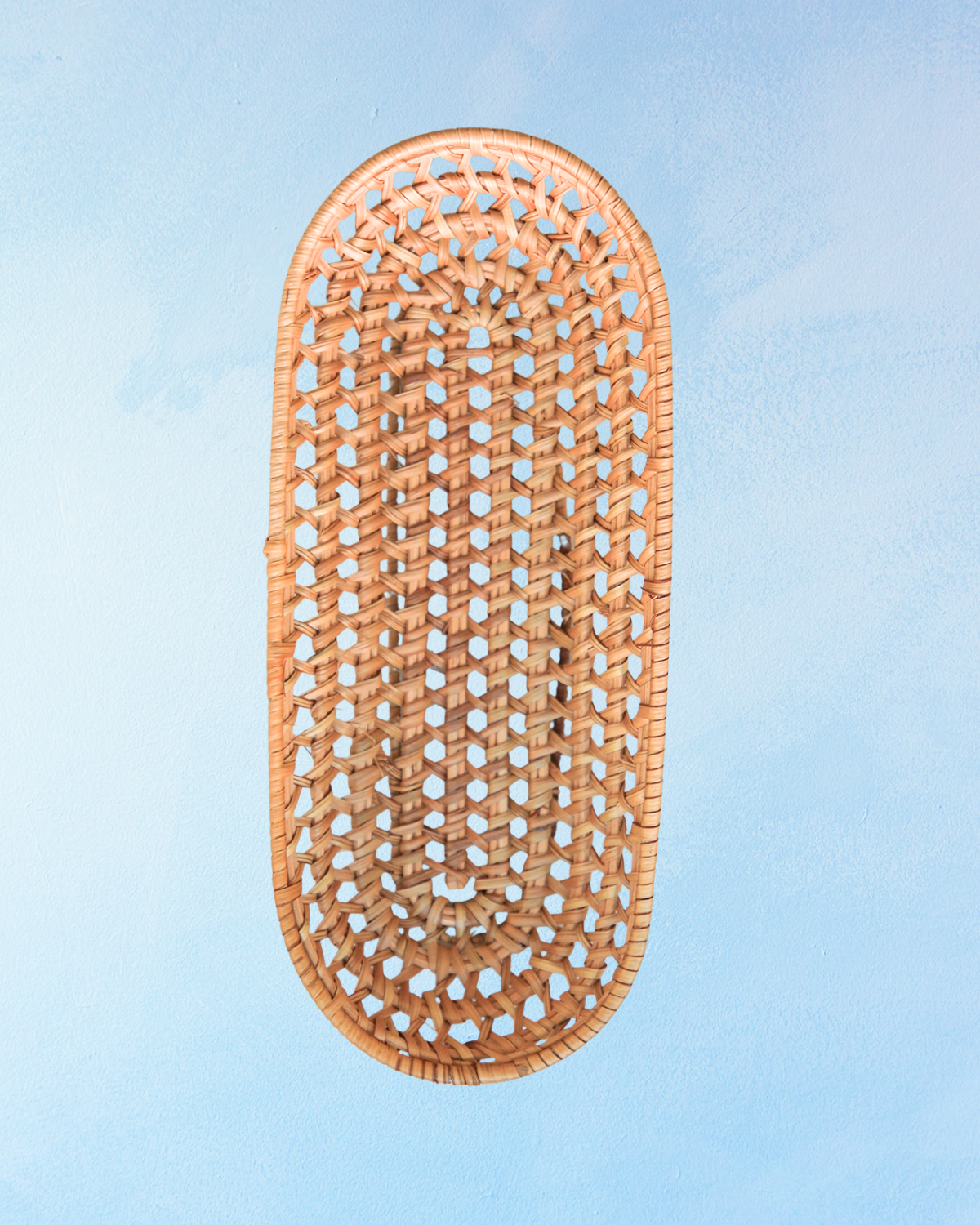 oval rattan basket