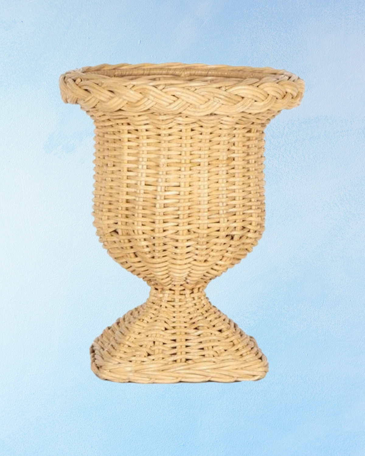 planter - rattan urn (two sizes)