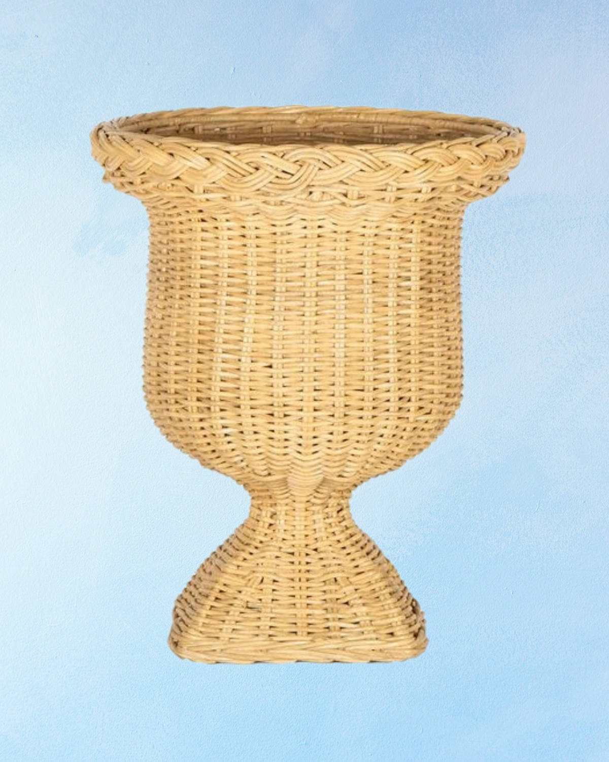 planter - rattan urn (two sizes)