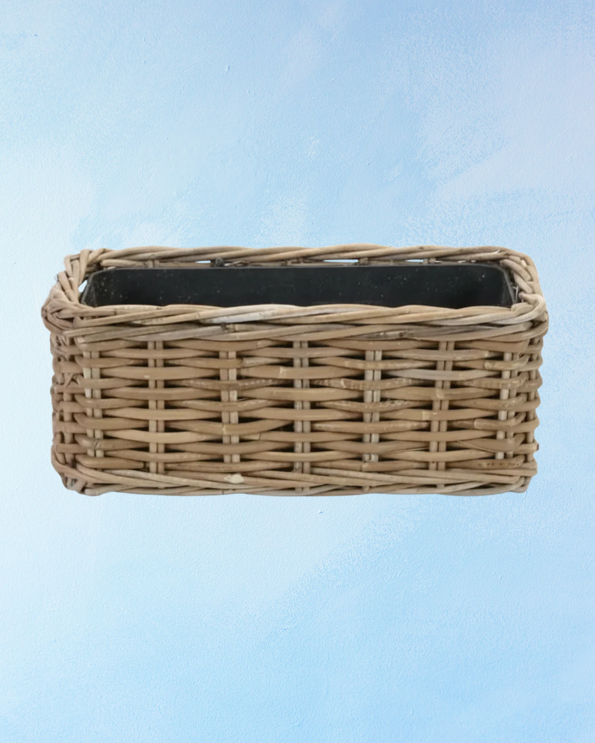 planter - rectangular rattan