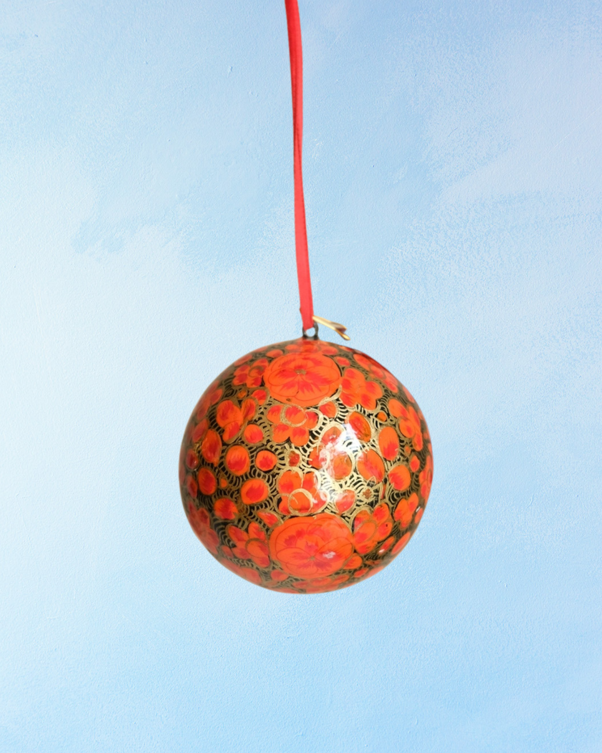 ornament - paper maché bauble (assorted)