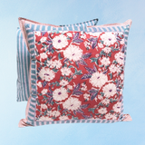 pillow - camelia - red