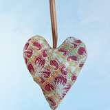 ornament - large lavender heart sachet