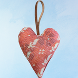 ornament - large lavender heart sachet