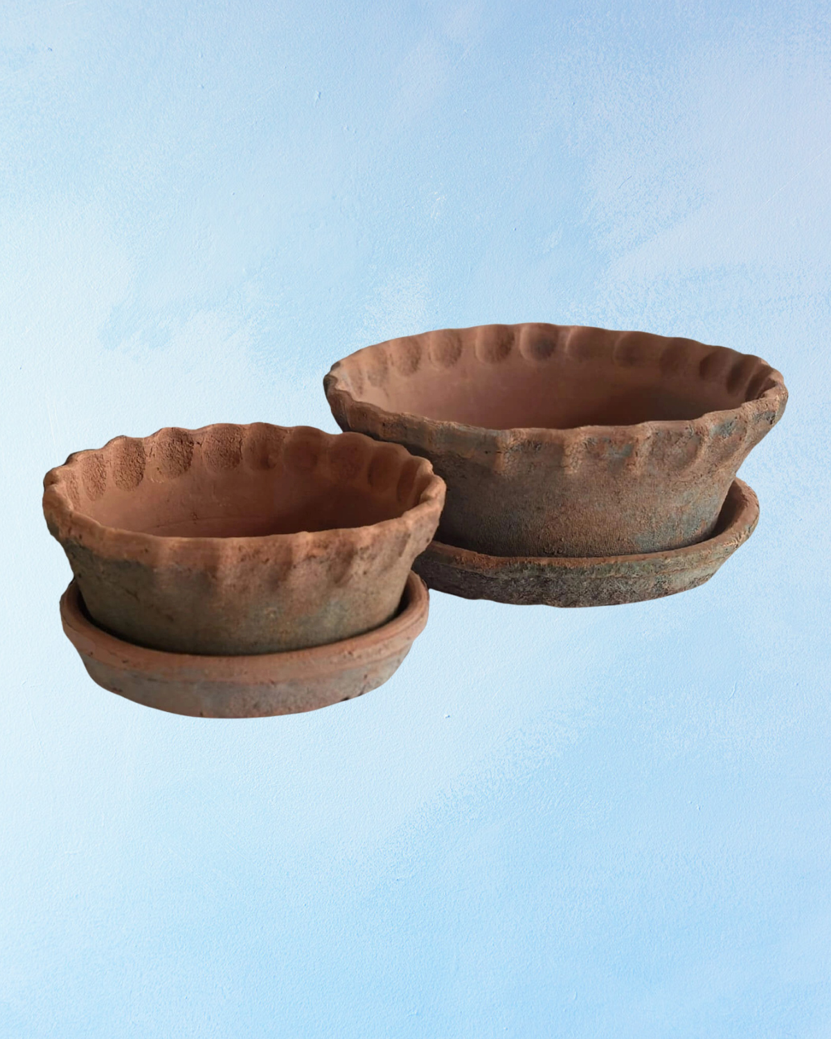 planter - squat redstone frilly edge