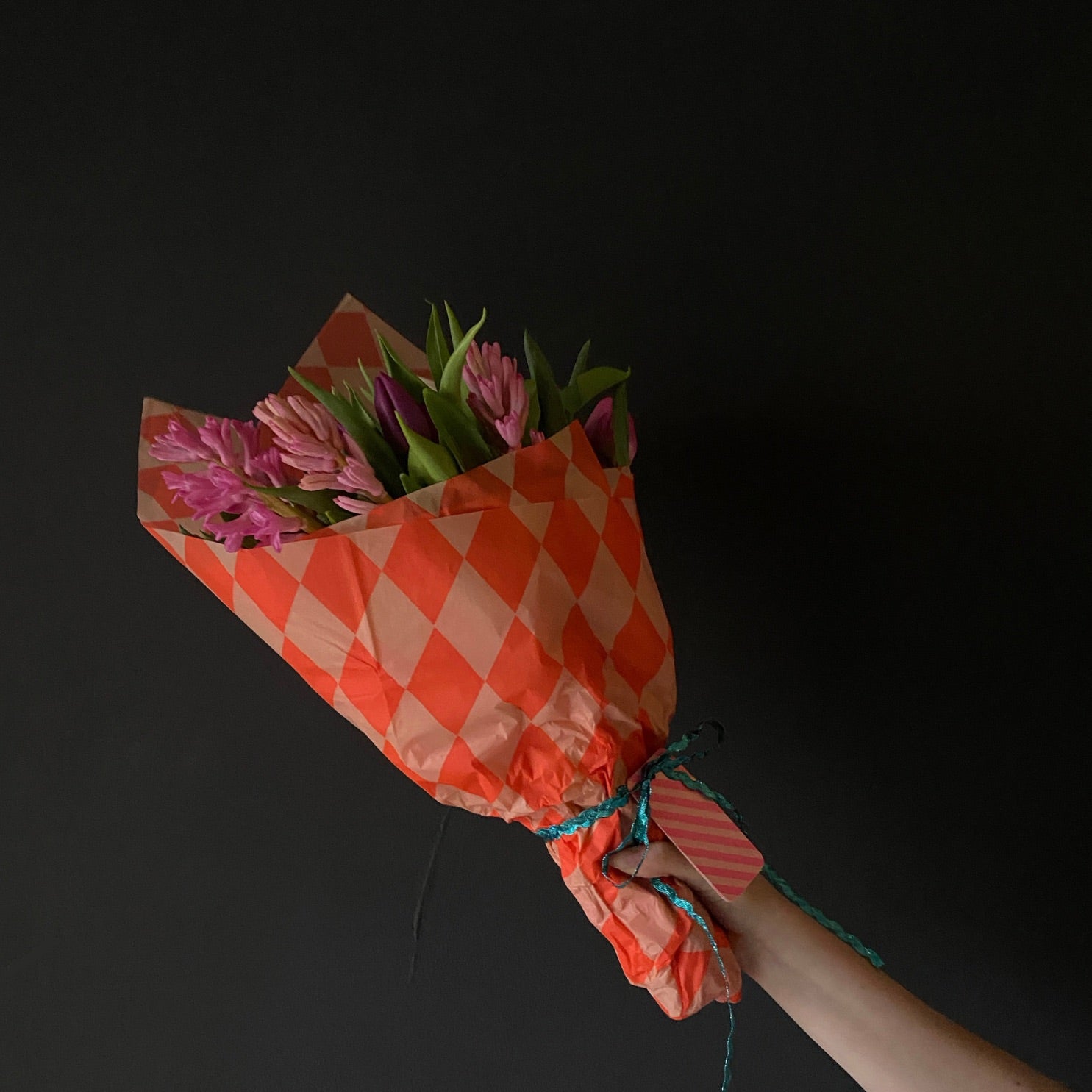 tissue paper - orange and peach