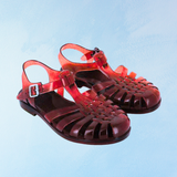 shoes - sunchanvre hemp sandal - red