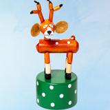 toy - push puppet - reindeer