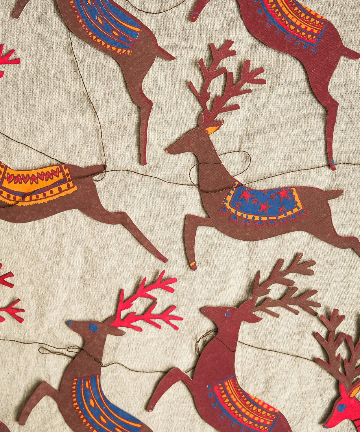 garland - reindeer
