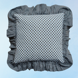 pillow - reversible celestial stripe blue (insert included)