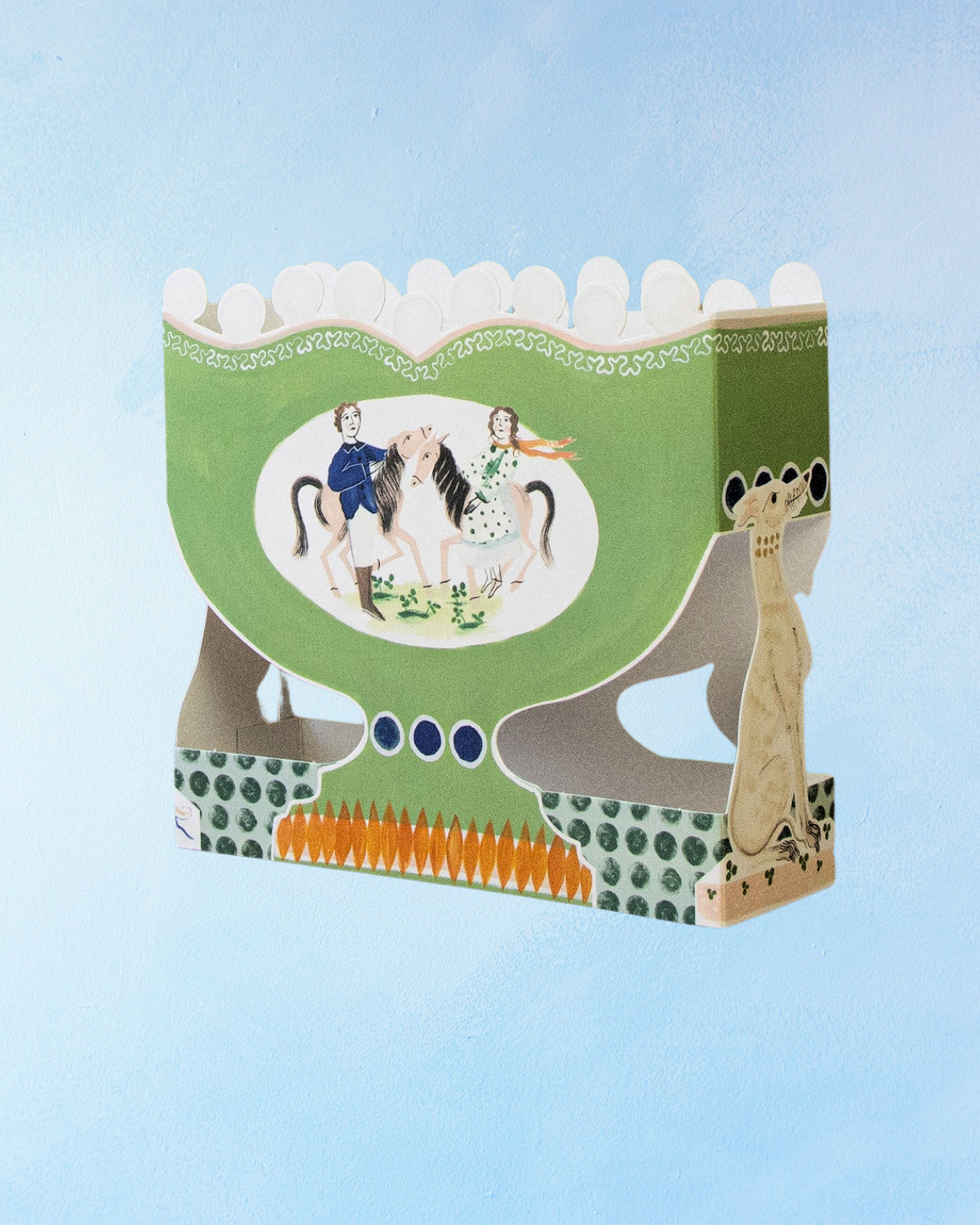 greeting card - roaming horses (stand-up)