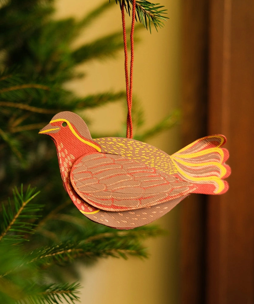 ornament - paper robin