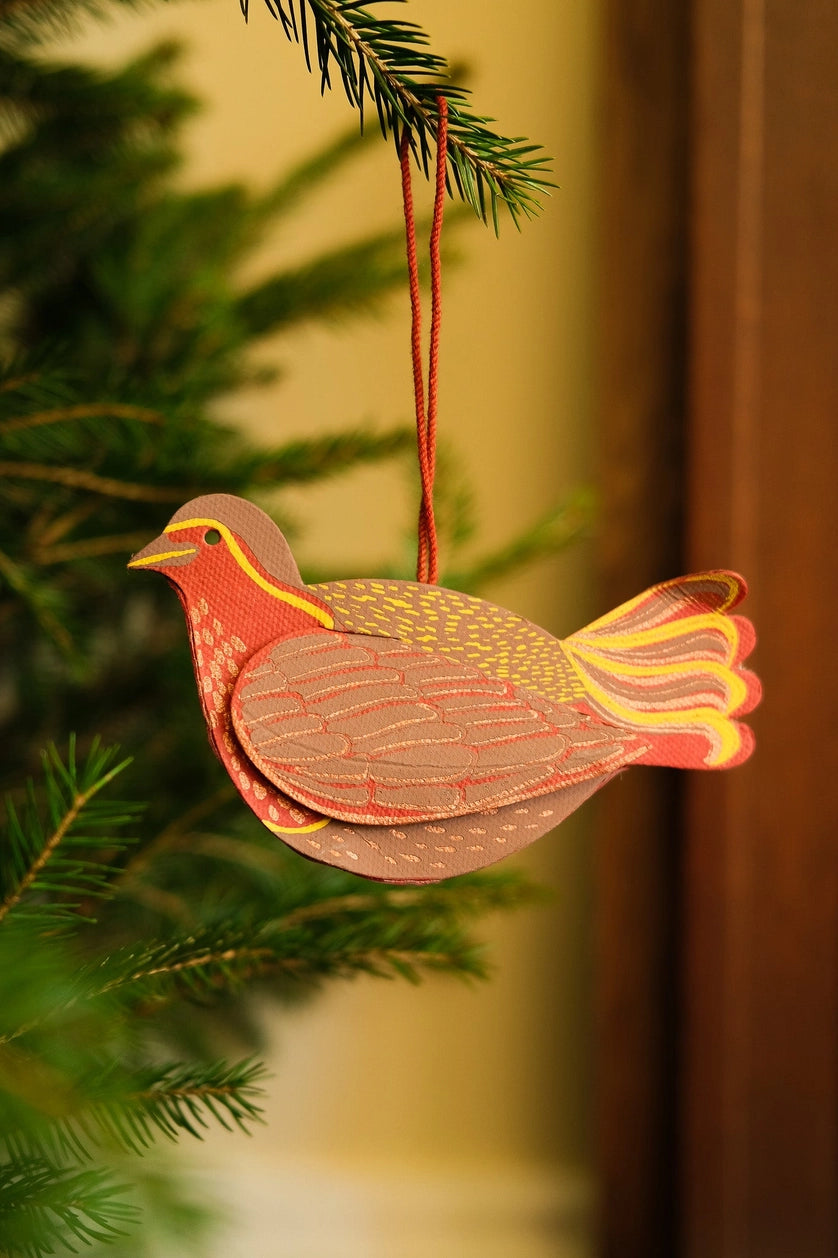 ornament - paper robin